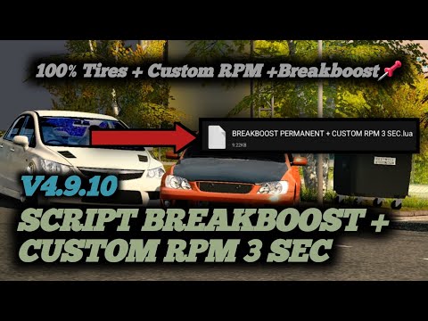 SCRIPT BRRAKBOOST + CUSTOM RPM + 3 SEC + REPAIR TIRES 100% | CAR PARKING MULTIPLAYER V4.9.10