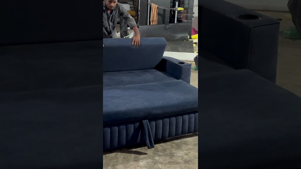 Stylish 3 fold sofa cum bed