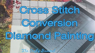 My Epic Cross Stitch Conversion Project | Diamond Painting WIP & Chat