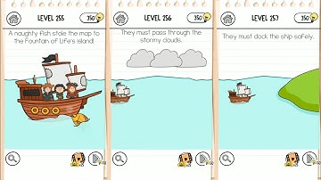 Brain Test 3 Level 255, 256, 257 Tricky Quests Solved Solution