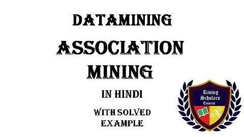Association Mining with example in Hindi || RST