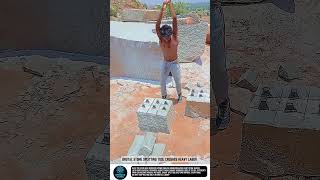 Brutal Stone Splitting tool Crushes Heavy Labor #tools