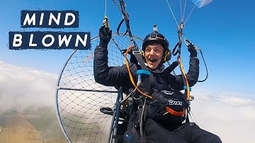 First Time Above The Clouds On My Paramotor