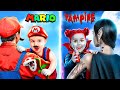 ¡Transformación de Super Mario en la Vida Real! ¡Transformación de Vampiro!