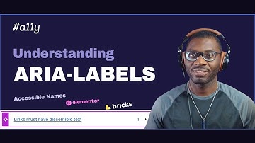 Understanding Accessible Names and ARIA-Labels | Elementor and Bricks used