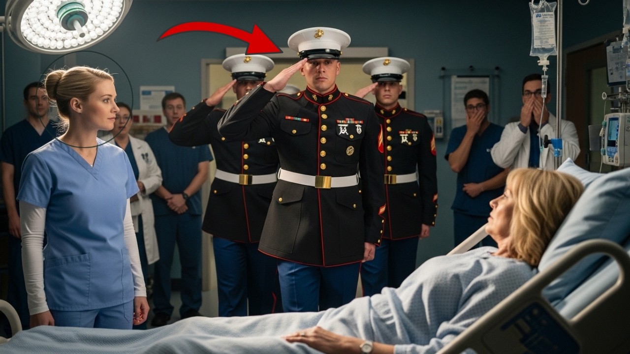 They Ignored the Quiet ICU Nurse — Until Marines Stormed In and Saluted Her Secret Identity