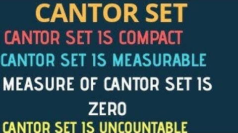 REAL ANALYSIS PART 18 | CANTOR SET | IIT-JAM/NET-JRF/GATE/NBHM/TIFR AND OTHER M. SC ENTRANCES