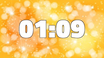 1 MINUTE AND 9 SECONDS TIMER [69 seconds - Yellow Shiny]