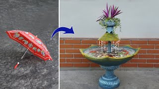 It's an Unique Idea - Make Beautiful Waterfall Aquarium from Umbrella Very Easy