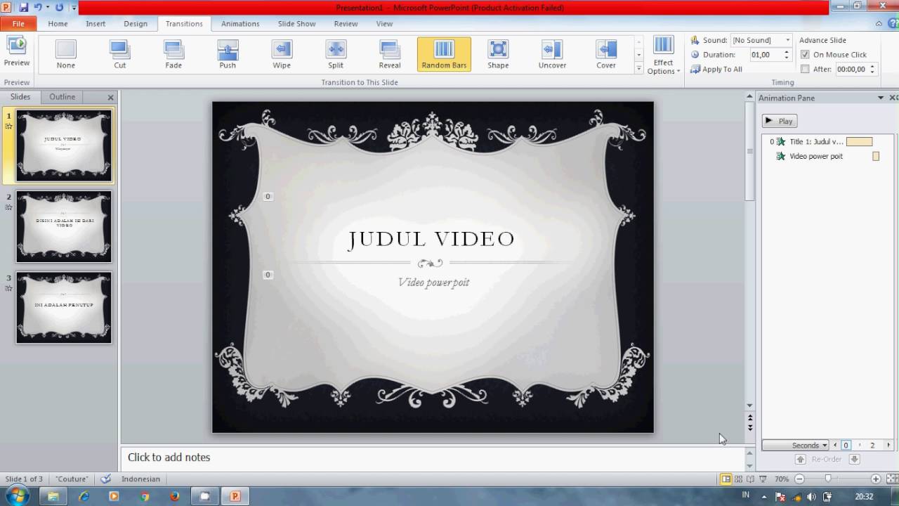 Cara Membuat Video Dari Powerpoint 2010 - Youtube