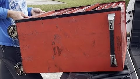 Snap On Box Pt1 Restoration SMASHED and FLOODED NO TALKING KR657PA