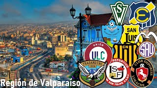 Región de Valparaíso en el Fútbol Chileno | Los Clubes de la R. de Valparaíso en el Fútbol Nacional.