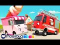 Go Buster - A super sirene do bombeiro | Ônibus Buster | Little Baby Bum ABCs 123s