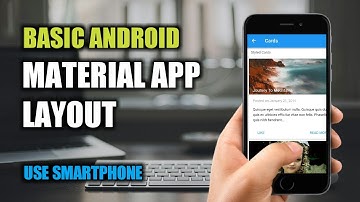 Basic Android Material App Layout   Framework 7 #1
