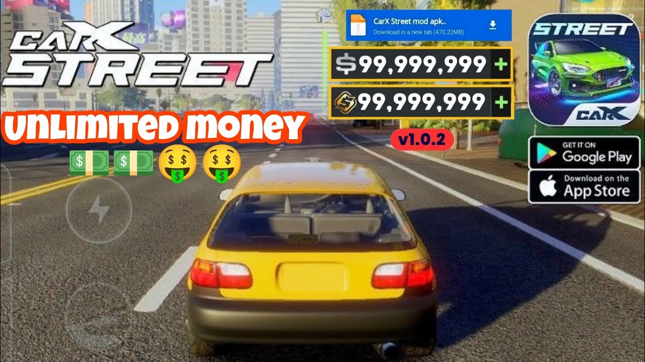 Car X Street Mod Apk 1.0.2 Gameplay 2023 VIP Unlimited Money & Unlocked All Cars Mod Menu 1.0.