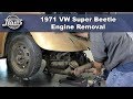 JBugs - 1971 VW Super Beetle - Engine Removal