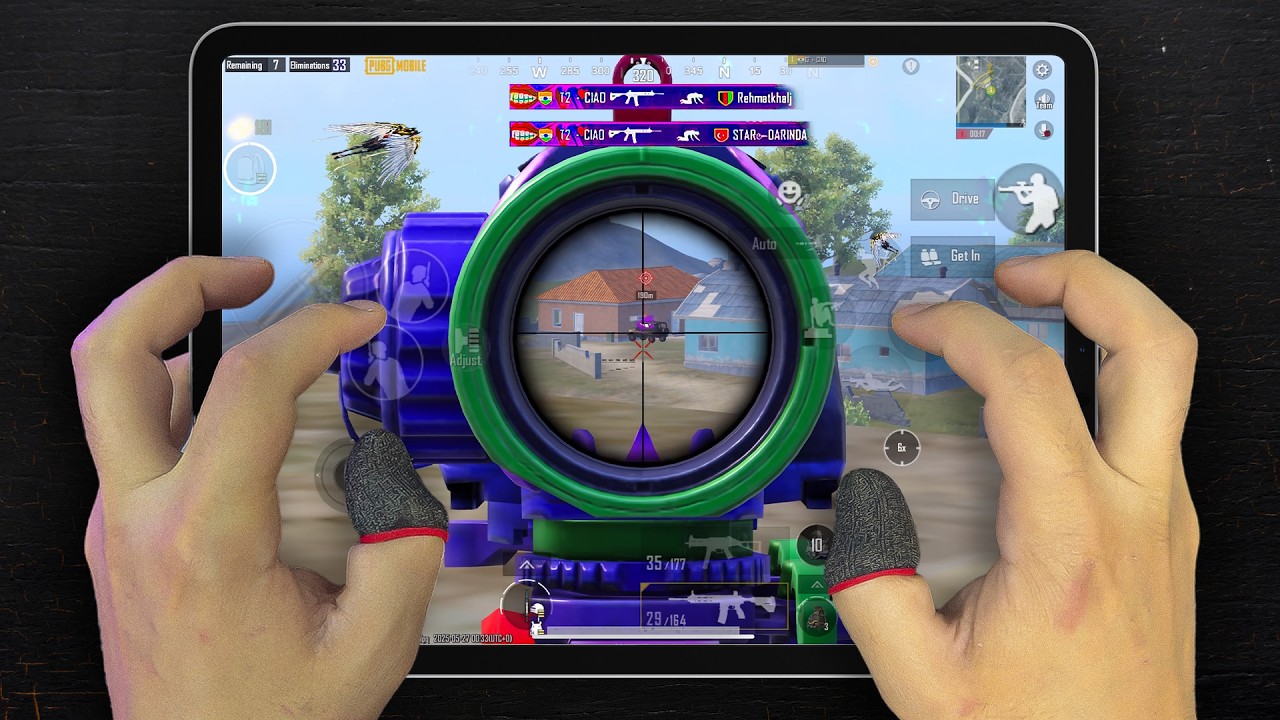 iPad Pro M2🔥 HANDCAM 120 FPS | 6 Finger Claw + Gyroscope | PUBG Mobile ...