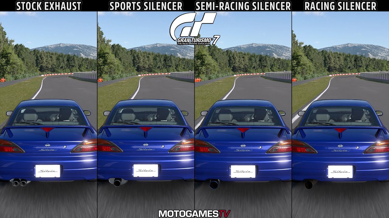 Nissan Silvia spec-R Aero (S15) '02 | Gran Turismo 7 Exhaust Upgrades ...