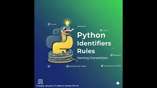 Information Python Full Course 2025-2026 in Hindi [ Lecture 38 ] | Python Identifiers Rules Update