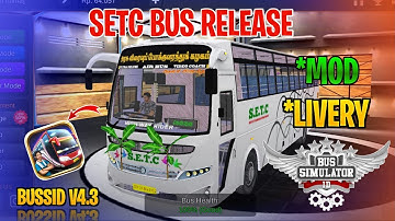 New Setc Bus Mod Tamil | Bus Simulator Indonesia | Setc Bus Livery In Bussid #setc #bus #mod #bussid