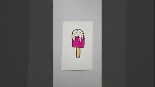 Ice Cream Drawing And Colouring / Icecream Drawing Tutorial #shortsfeed #draw