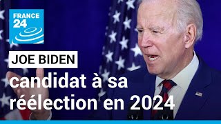 États-Unis : Joe Biden annonce être candidat à sa réélection en 2024 • FRANCE 24