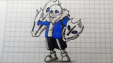 How to draw Sans Undertale, Cách vẽ sans đơn giản