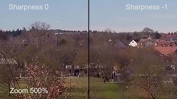 DJI Mavic sharpness setting & comparison