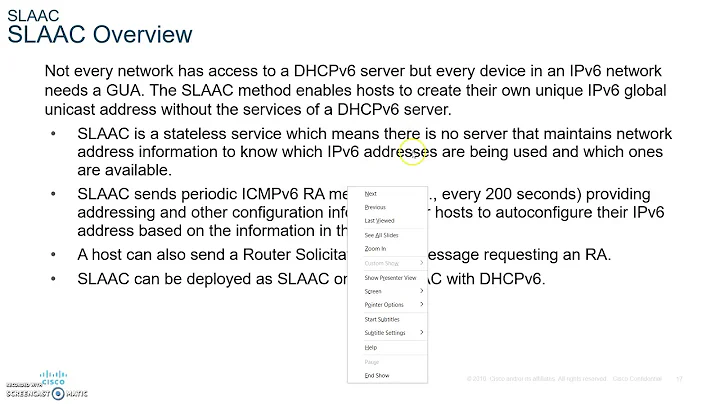 CCNA 7 SRWE Switching, Routing and Wireless Essentials- Module 8 DHCPv6 part 1