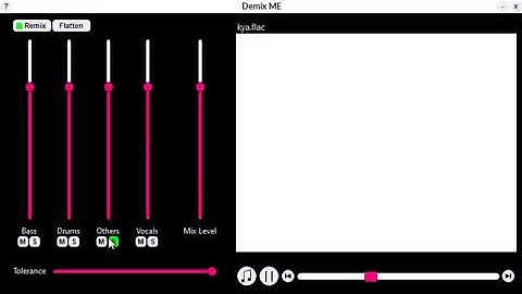 DemixME Demo - Realtime music source separation