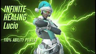 INFINITE HEALING Lucio! 110% AP Build that makes your team IMMORTAL (OW2 Stadium)