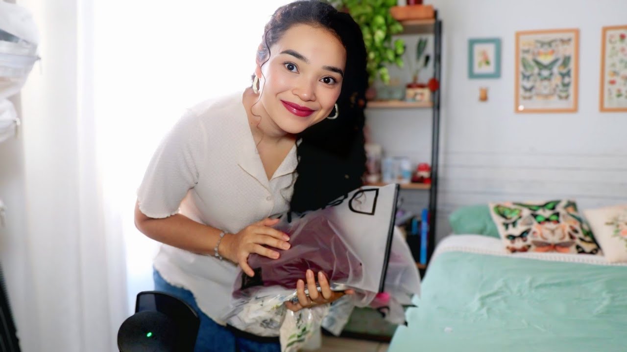 ASMR - Experimentando Roupas, Compras de Janeiro | Estilo Casual e Romântico SHEIN