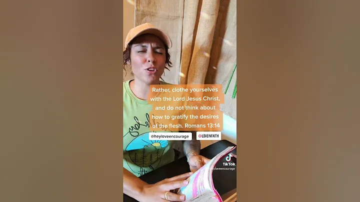 Romans 13:14🧡How I allow the HolySpirit to apply Gods word to my Everyday life🧡