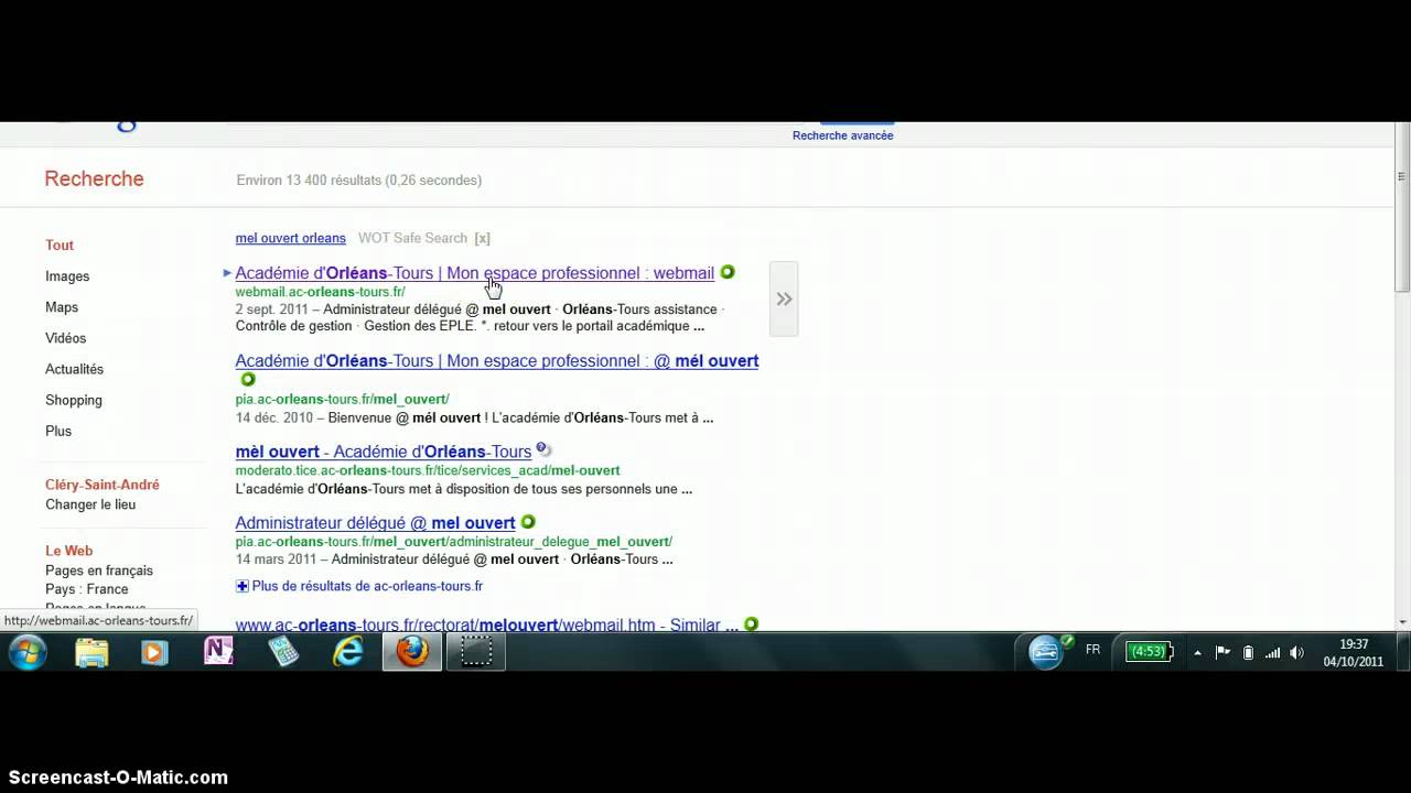 Boite Mail Academique Youtube