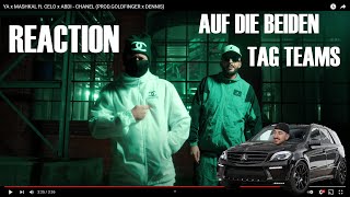 YA x MASHKAL ft. CELO x ABDI - CHANEL (PROD.GOLDFINGER x DENNIS) REACTION I Deutschraps Tag Team