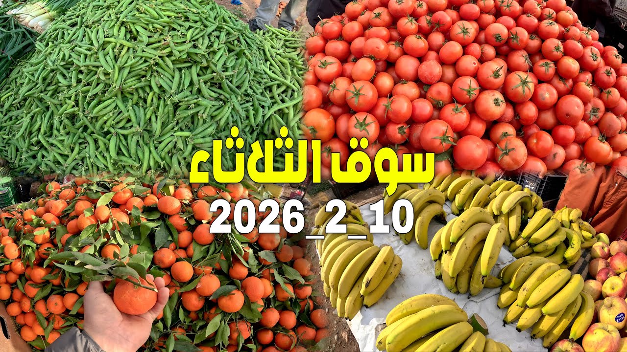 قبل رمضان بأسبوع أين وصلت أثمنة الخضر والفواكه والدواجن بسوق الثلاثاء بركان 10_2_2026 SOUK BERKANE