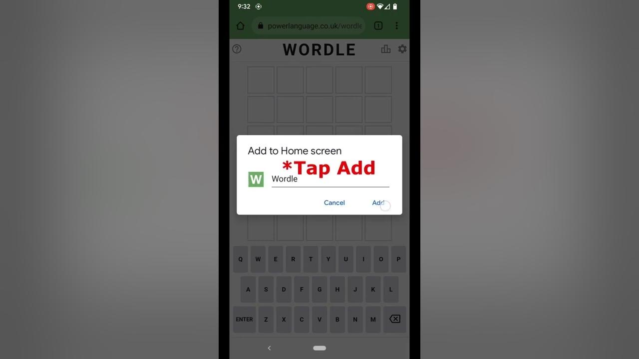 How to Add Wordle to Your Home Screen Android 12 YouTube