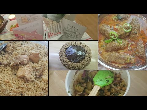 MERI SAALGHIRAH||MOCHA CAKE||CHICKEN YAHNI PULAO RECIPE||PAKISTANI VLOGGER MOM IN UK