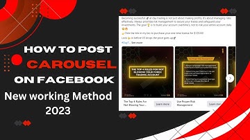 How to Create Carousel Post on Facebook Page | Carousel posts on Facebook 2023 | Bangla Tutorial