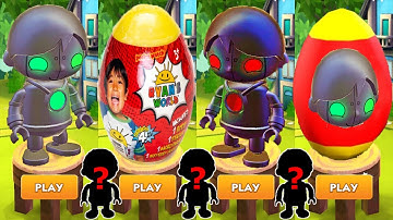 Tag with Ryan - Robo-Ryan Mystery Egg Surprise Search Video - All Characters Unlocked Gameplay