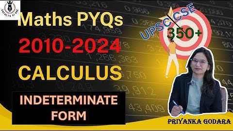 2011–2025 UPSC Maths Optional PYQs | CALCULUS – Indeterminate Forms | UPSC CSE | #upsc #maths