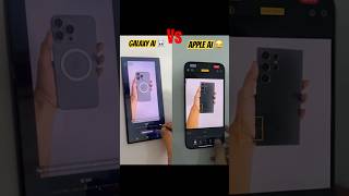 Galaxy AI Vs Apple AI comparison☠️ #s24ultra #iphone #samsungai #iphoneai #comparison #short  #tech