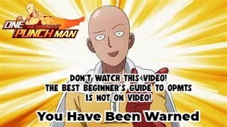 One Punch Man The Strongest New Account Beginners Guide (See Description)