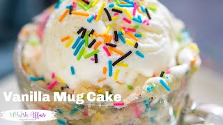 Vanilla Mug Cake Recipe (2 Minutes, Eggless)