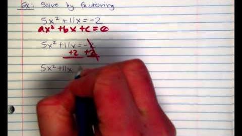 Solving by Factoring without equalling Zero