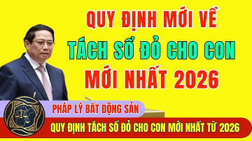 Quy Định Tách Sổ Đỏ Cho Con Từ 2026: 5 Lưu Ý Quan Trọng Nhất Cần Biết - Luật Đất Đai Năm 2026