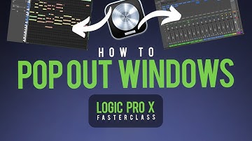 Pop Out Piano Roll & Mixer Windows in Logic Pro X