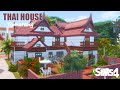 Tomarang thai house  for rent  stop motion speed build nocc  the sims 4