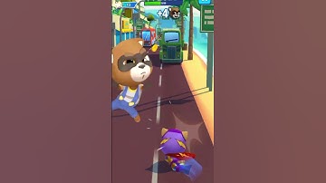 Talking Tom Hero Dash Mighty Ginger Hit 30 Raccoons In One Run - Funny Race Android iOS Gameplay