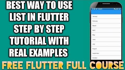 Listview Flutter | Flutter Listview | Flutter Listview Builder